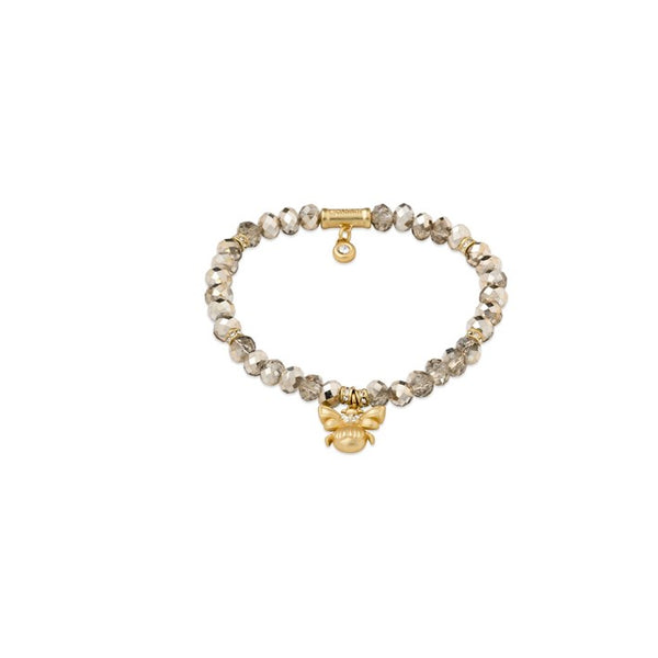 Stretch Bracelet - 6mm Rose Sparkle | Bee