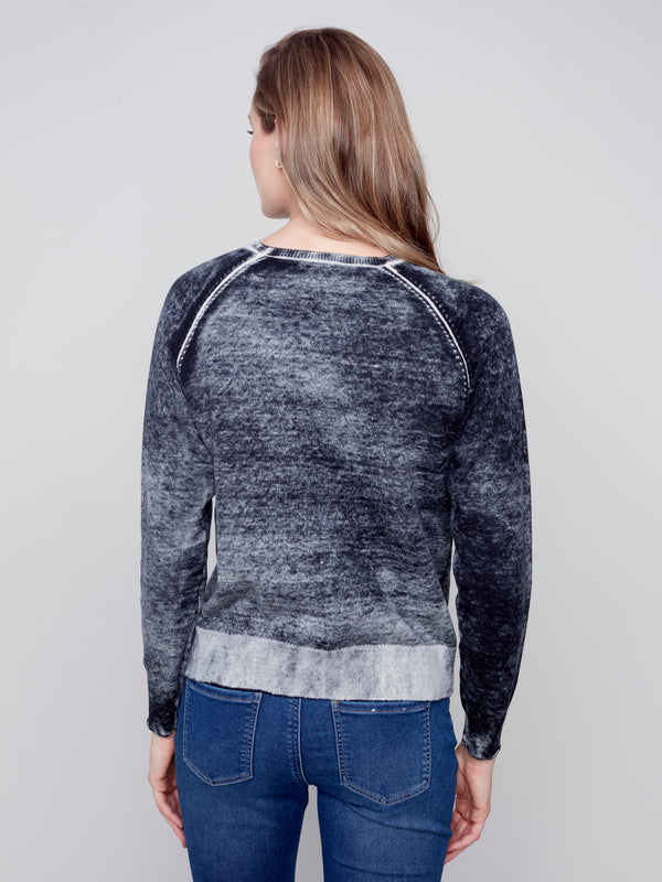 Washed Out Sweater Black