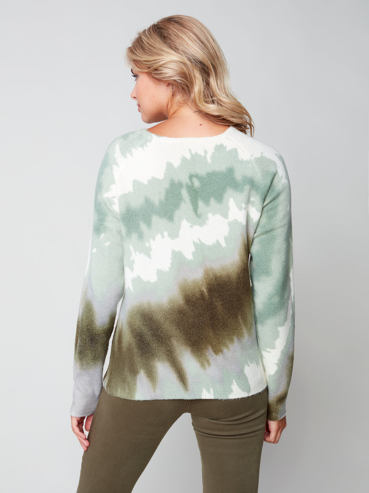 Reversible Printed Sweater Tea
