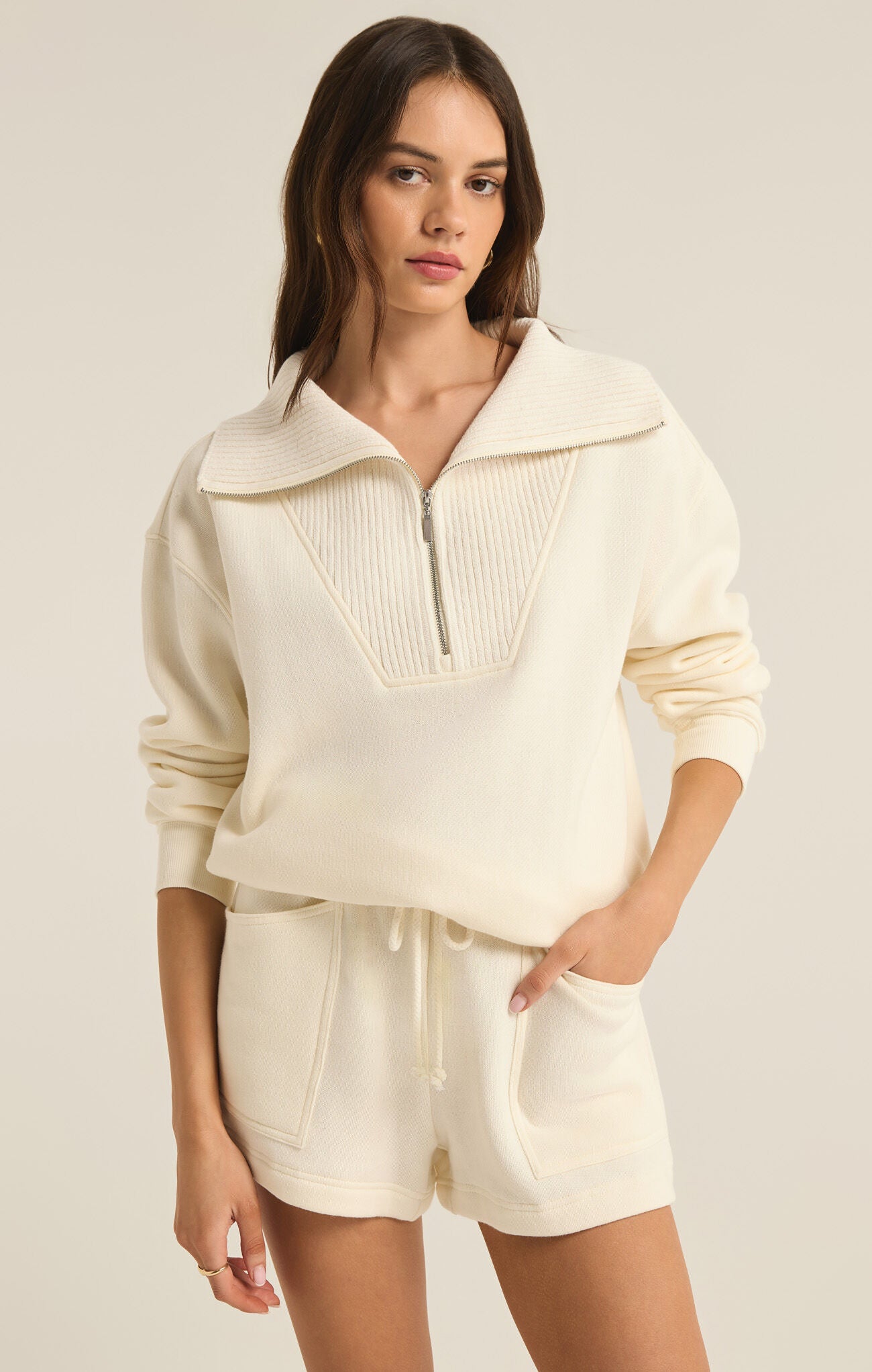 Sonata Fleece Sweatshirt Sea Salt