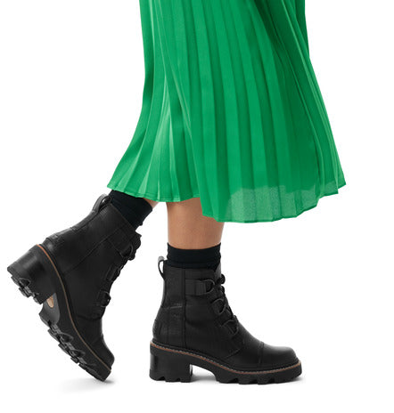 Joan Now Lace Boot Black + Black