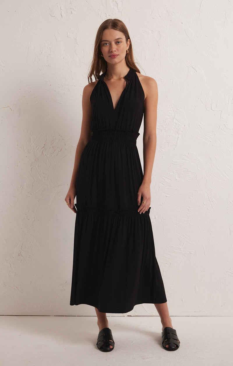Rhea Midi Dress Black