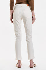 Blaire Hi Rise Slim Ankle Straight Wheat