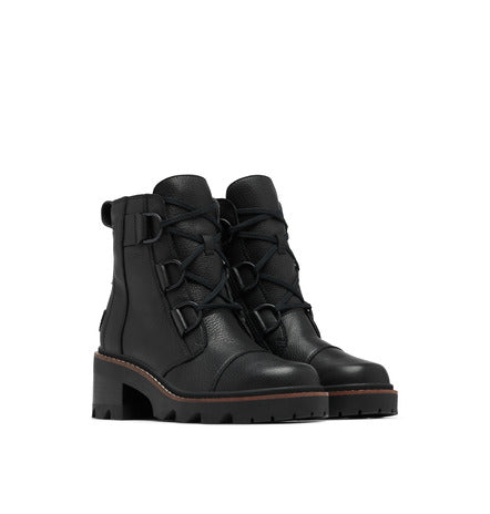 Joan Now Lace Boot Black + Black