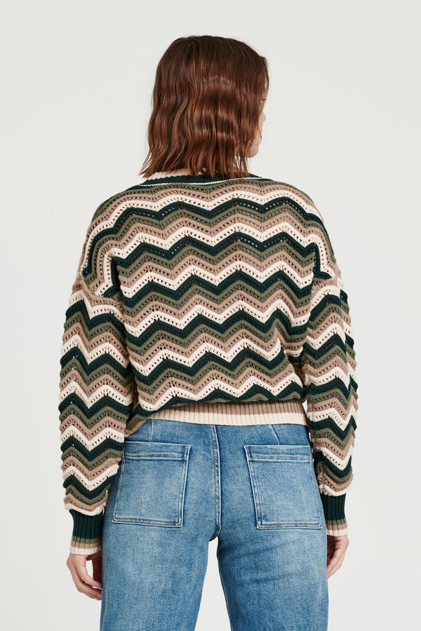 Alexis Variegated Chevron Sweater