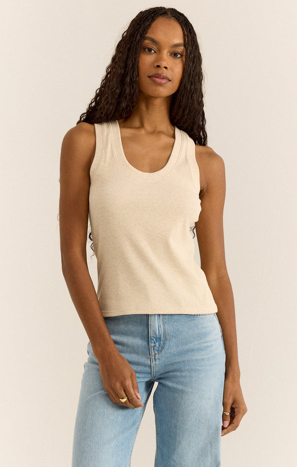 Sirena Rib Tank Light Oatmeal Heather