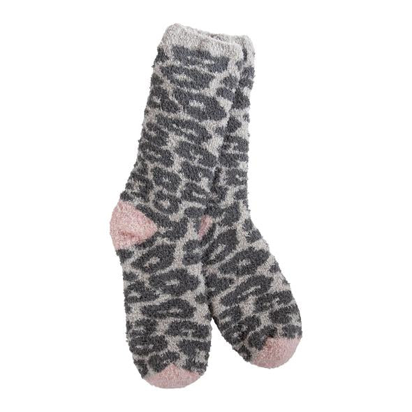 Knit Pickin' Fireside Crew Socks Snow Leopard