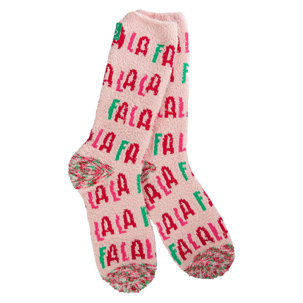 Cozy Crew Sock Fala Pink