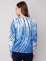 Reversible Printed Sweater Denim