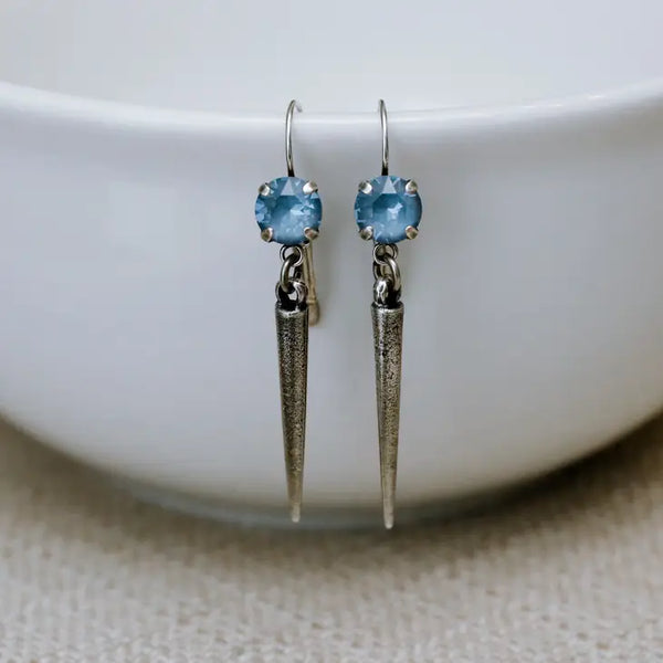 Jess Spike Earrings Denim Ignite