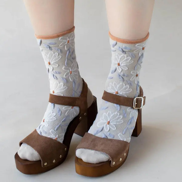 Unique Vintage Floral Socks
