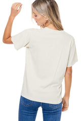 Mama Plaqued Rose Mineral Wash Tee Bone