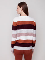 Stripes Crew Neck Sweater Powder