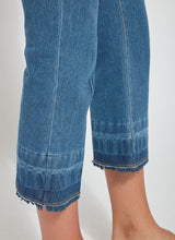 Daria Contrast Hem Crop Mid Wash