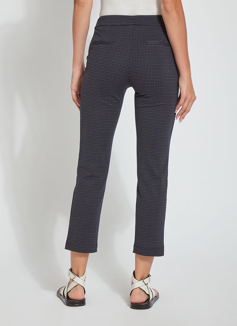 Patterned Wisteria Ankle Pant Sharp Grid