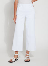 Payton Wide Leg Crop White