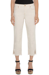 Liv Non Skinny-Skinny Double Fray Pants Seaside Dunes