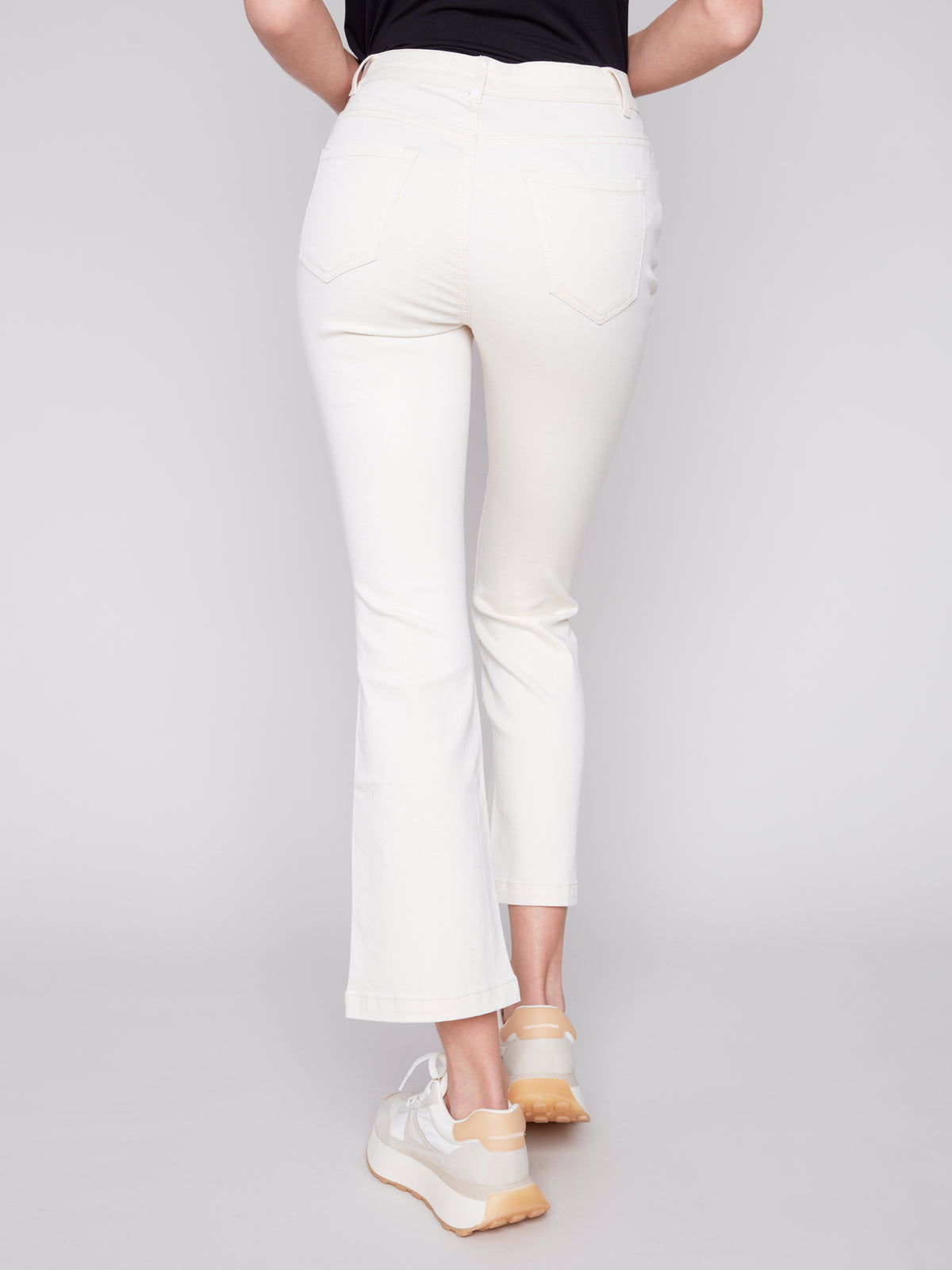 Stretch Boot Leg Pants Natural