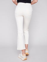 Stretch Boot Leg Pants Natural