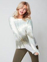 Reversible Printed Sweater Tea