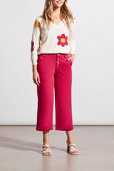 Audrey Button Fly Wide Leg Jeans Daiquiri