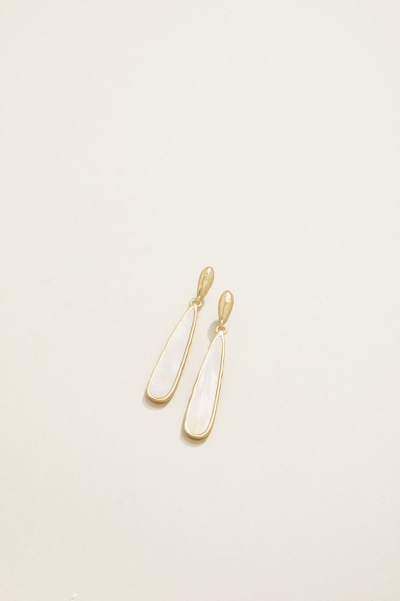 Drip Earrings - Mother of Pearl