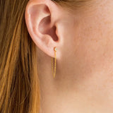 Crystal Chain Post Mismatch Earrings