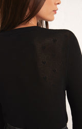 Heart Of Hearts Sweater Black