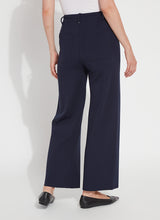 Erin High Waist Wide Leg Ponte Pants True Navy
