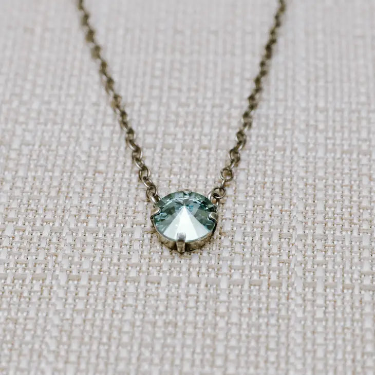 Harper Necklace Aqua Champagne