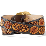 Floral Tooled Belt Sienna