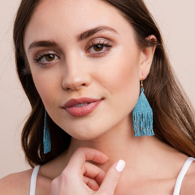 Lexie Petite Luxe Earrings Light Blue