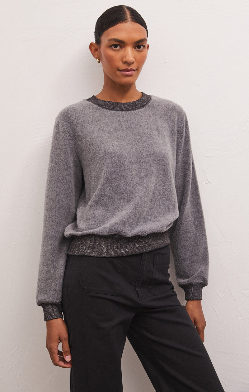Russel Cozy Pullover Charcoal Heather