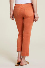 Pull On Kick Flare Capri Spice