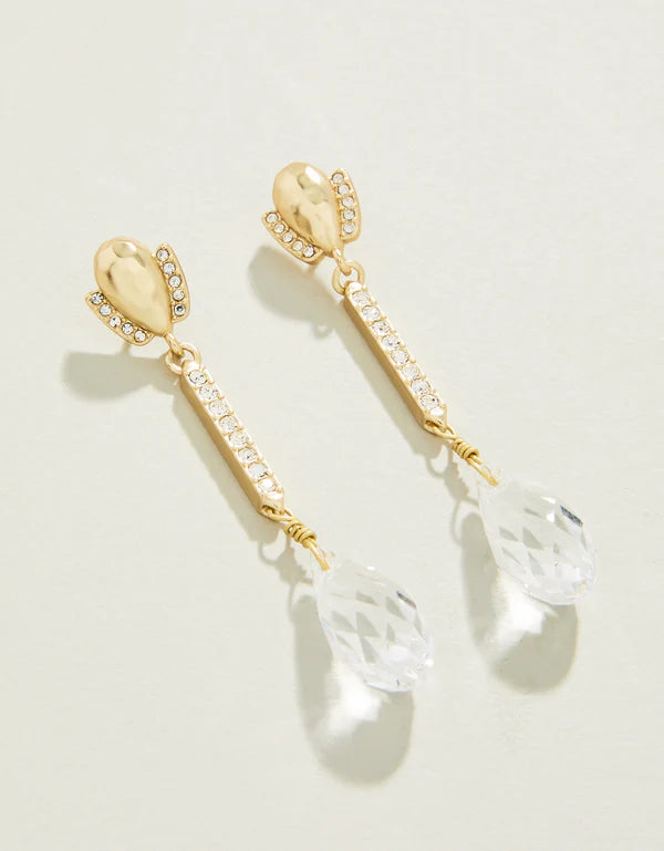 Swanky Dangle Earrings - Crystal