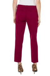Kelsey 29" Knit Trouser  Garnet Berry