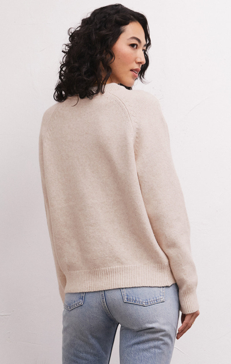 Lizzy Cozy Sweater Light Oatmeal