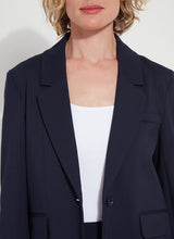 Raya Light Weight Ponte Blazer True Navy