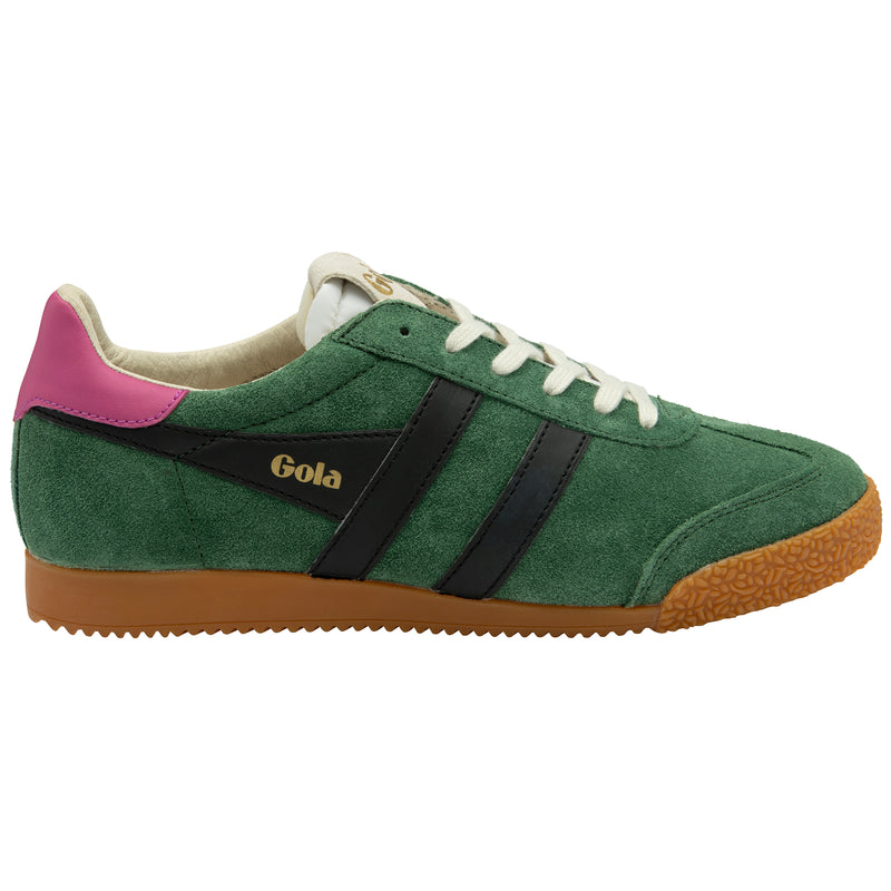 Elan Sneakers Evergreen, Black + Fuchsia