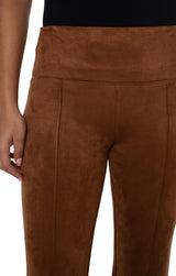 Pearl Full Length Pintuck Sueded Flare Penny Brown