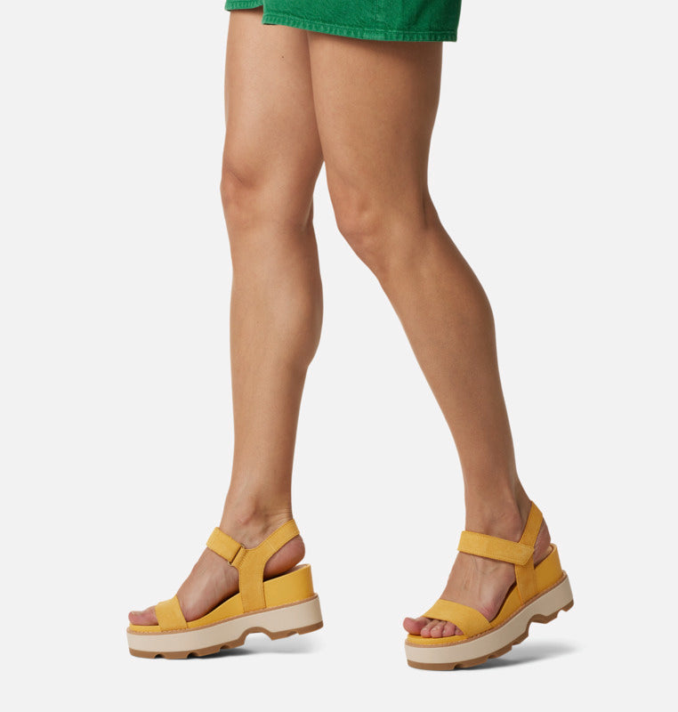 Joanie IV Y Strap Wedges Yellow Ray + Honey White