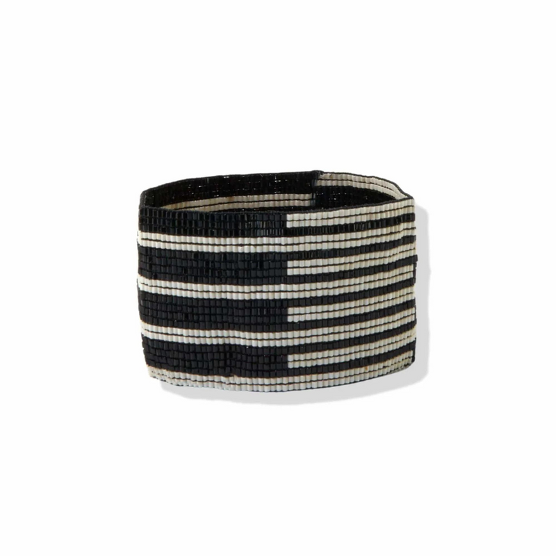 Horizontal Stripe Luxe Beaded Bracelet