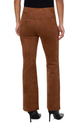 Pearl Full Length Pintuck Sueded Flare Penny Brown