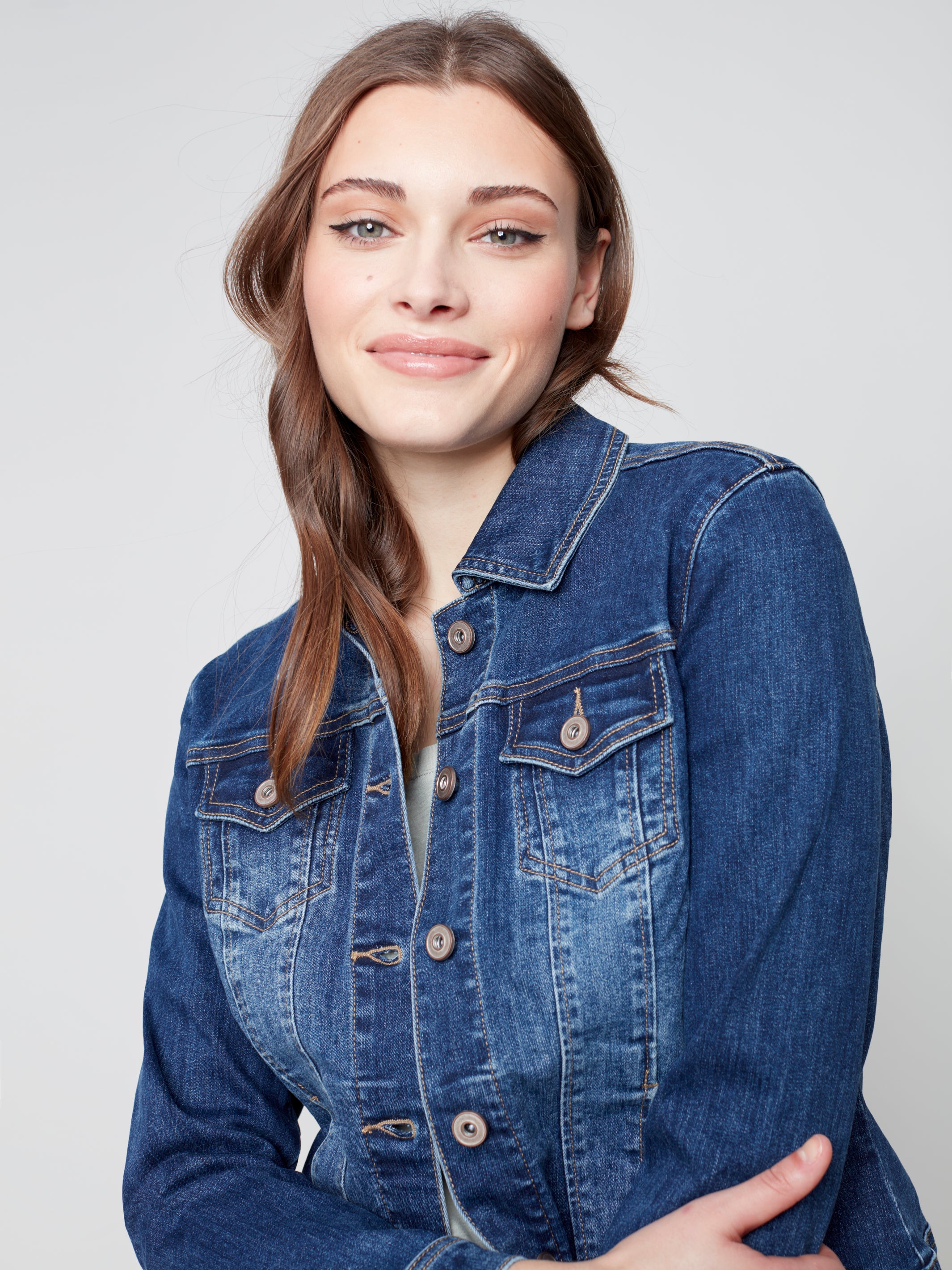 Stretch Denim Jacket Indigo