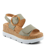 Abarah Platform Sandals Sage Multi