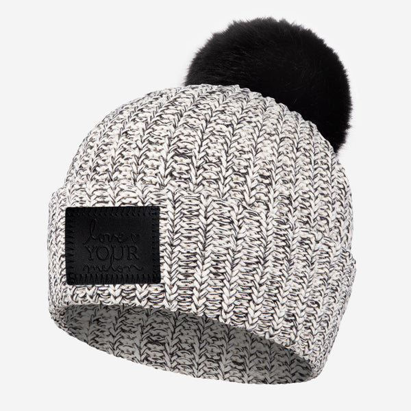 Love Your Melon Speckled Pom Beanie