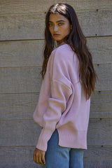 Riley High Neck Sweater Pink