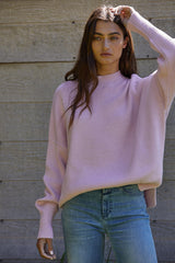 Riley High Neck Sweater Pink
