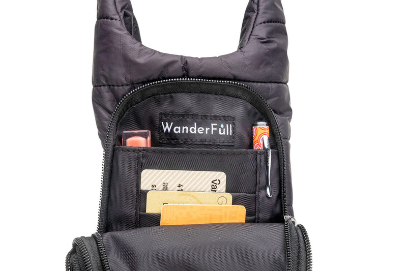 HydroBag Crossbody Black Matte | Solid Black