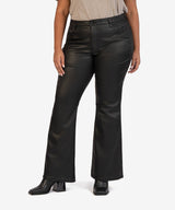 Ana Coated High Rise Flare Pant Black
